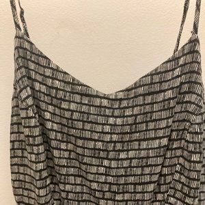 Super cute black and white checkered sun dress